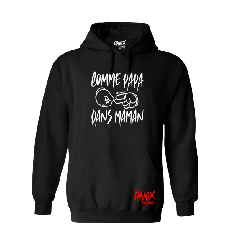 Sweat à capuche Comme Papa Dans Maman